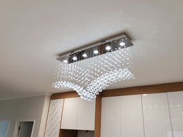 Crystal Pendant Light D205-C-1M(DEMO) - Galaxy Lighting NZ