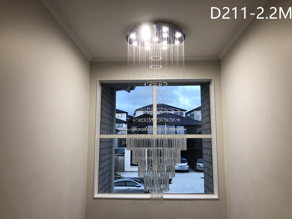 Crystal Drop Light D211-2M - Galaxy Lighting NZ