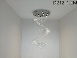 Crystal Drop Light D212-1.2m/2m/2.2m，Three Sizes - Galaxy Lighting NZ