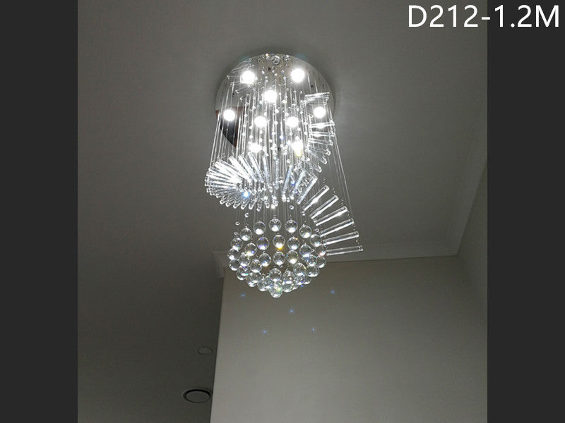 Crystal Drop Light D212-1.2m/2m/2.2m，Three Sizes - Galaxy Lighting NZ