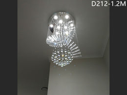 Crystal Drop Light D212-1.2m/2m/2.2m，Three Sizes - Galaxy Lighting NZ