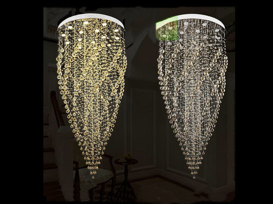 Amber Color Crystal Drop Light D213-2.2M - Galaxy Lighting NZ