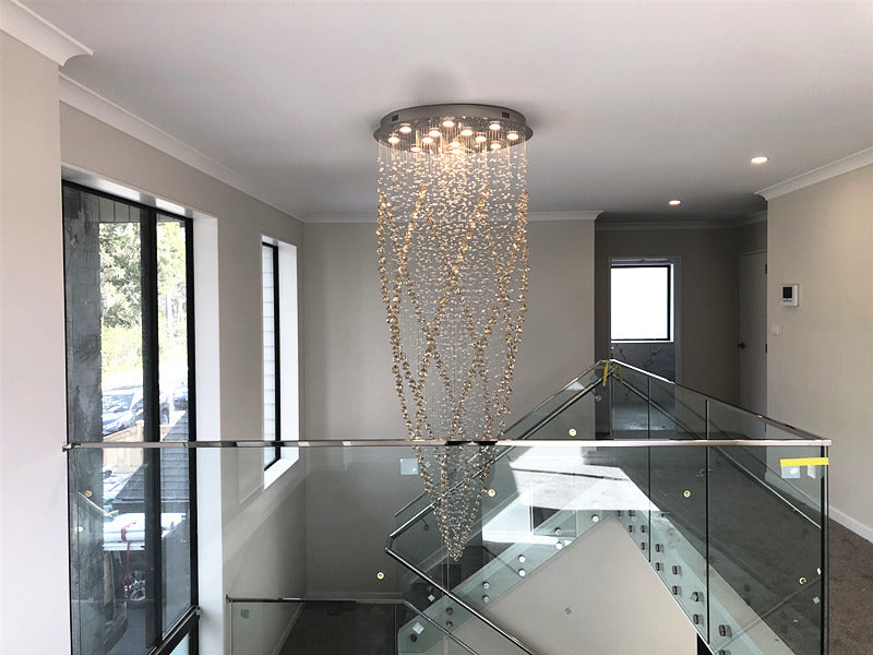 Amber Color Crystal Drop Light D213-2.2M - Galaxy Lighting NZ