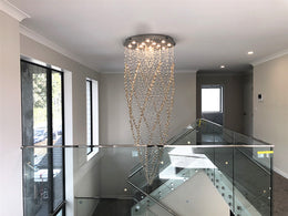 Amber Color Crystal Drop Light D213-2.2M - Galaxy Lighting NZ