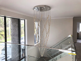 Amber Color Crystal Drop Light D213-2.2M - Galaxy Lighting NZ