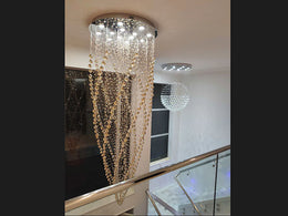 Amber Color Crystal Drop Light D213-2.2M - Galaxy Lighting NZ