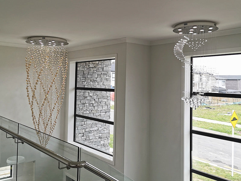 Amber Color Crystal Drop Light D213-2.2M - Galaxy Lighting NZ