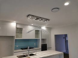 Crystal Pendant Light D214-1.2M (DEMO) - Galaxy Lighting NZ