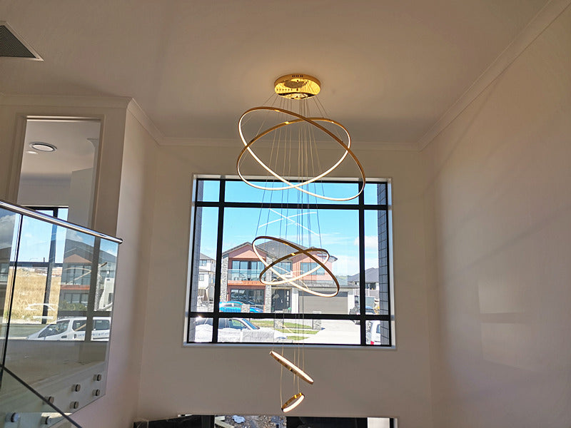 Gold Color Modern LED Drop light D303-2.2m - Galaxy Lighting NZ