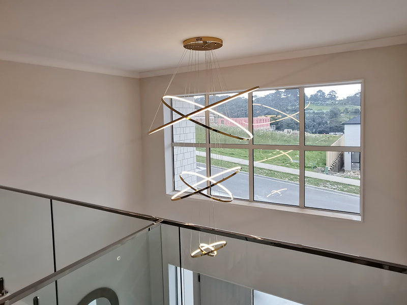 Gold Color Modern LED Drop light D303-2.2m - Galaxy Lighting NZ