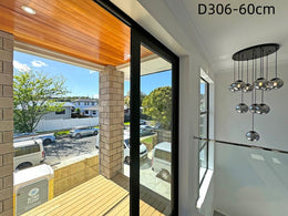 Smoky Grey Drop Light D306-60cm , Two Sizes