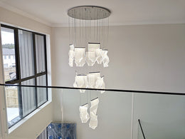 Stylish LED Drop Light D307-80cm-Chrome - Galaxy Lighting NZ