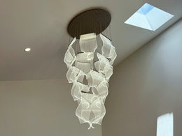 Stylish LED Drop Light D307-80cm-Chrome - Galaxy Lighting NZ