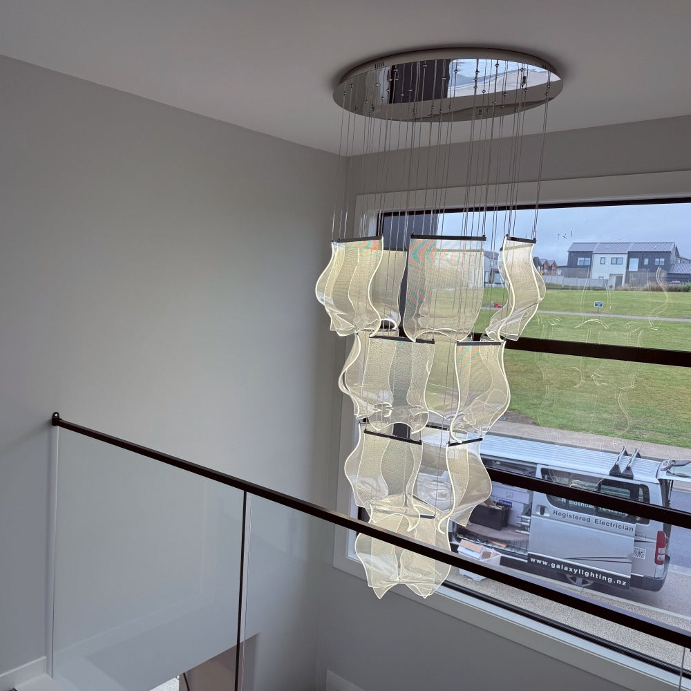 Stylish LED Drop Light D307-80cm-Chrome