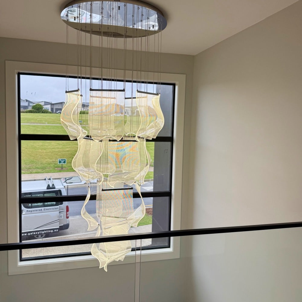 Stylish LED Drop Light D307-80cm-Chrome