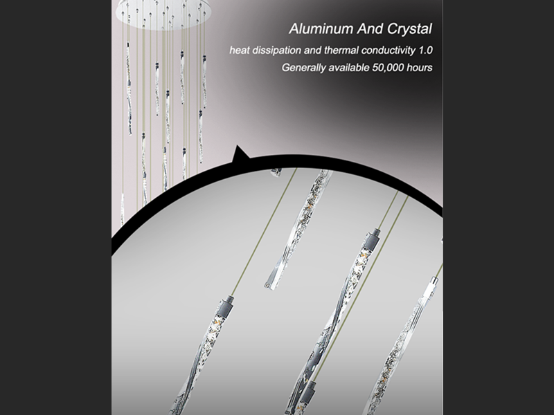LED Drop Light D312-80cm , Two Sizes - Galaxy Lighting NZ