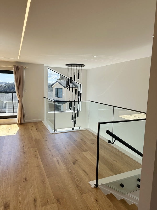 Black Finish Drop Light D320-80cm (DEMO) - Galaxy Lighting NZ