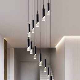 Black Finish Drop Light D320-80cm (DEMO) - Galaxy Lighting NZ