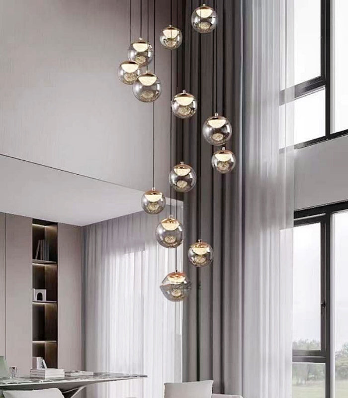 Color Change Smoky Grey LED Drop Light D323-650,Two Sizes - Galaxy Lighting NZ
