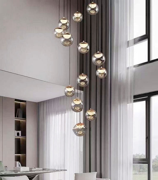 Color Change Smoky Grey LED Drop Light D323-650,Two Sizes - Galaxy Lighting NZ