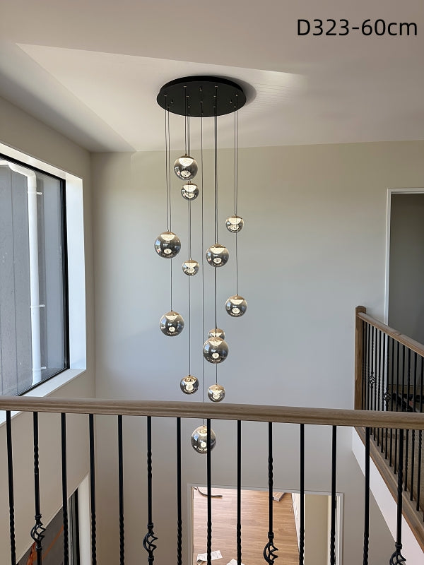 Color Change Smoky Grey LED Drop Light D323-650,Two Sizes - Galaxy Lighting NZ