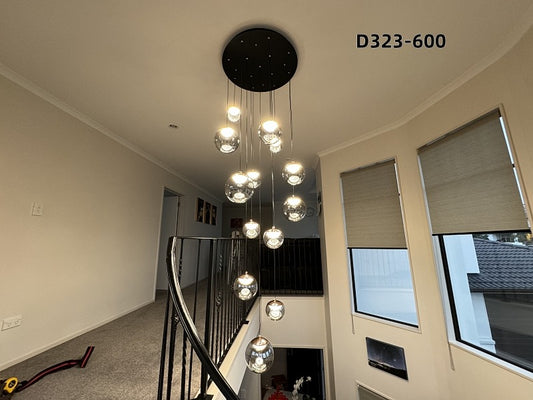 Color Change Smoky Grey LED Drop Light D323-650,Two Sizes - Galaxy Lighting NZ
