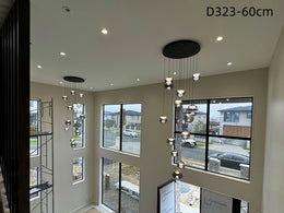 Color Change Smoky Grey LED Drop Light D323-650,Two Sizes - Galaxy Lighting NZ