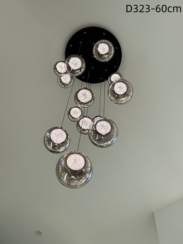 Color Change Smoky Grey LED Drop Light D323-650,Two Sizes - Galaxy Lighting NZ