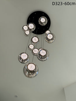 Color Change Smoky Grey LED Drop Light D323-650,Two Sizes - Galaxy Lighting NZ