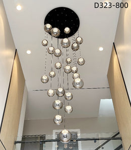 Color Change Smoky Grey LED Drop Light D323-850,Two Sizes - Galaxy Lighting NZ