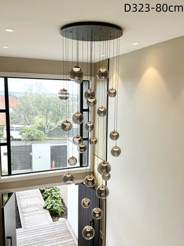 Color Change Smoky Grey LED Drop Light D323-850,Two Sizes - Galaxy Lighting NZ