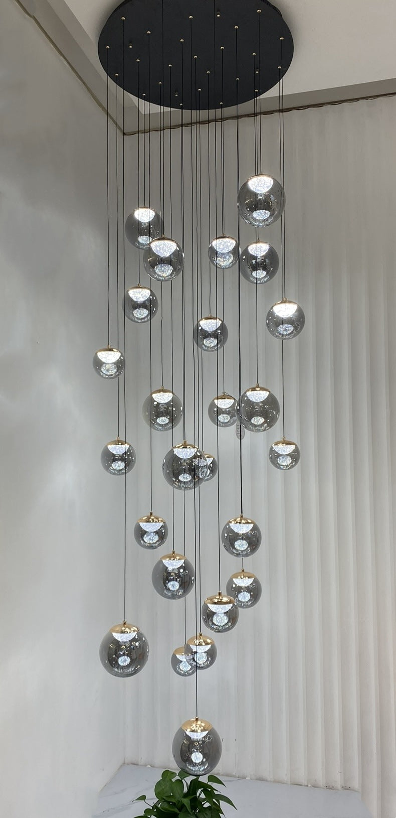 Color Change Smoky Grey LED Drop Light D323-850,Two Sizes - Galaxy Lighting NZ