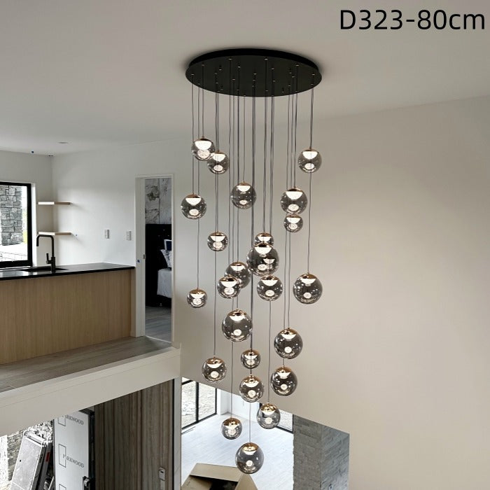 Color Change Smoky Grey LED Drop Light D323-850,Two Sizes - Galaxy Lighting NZ