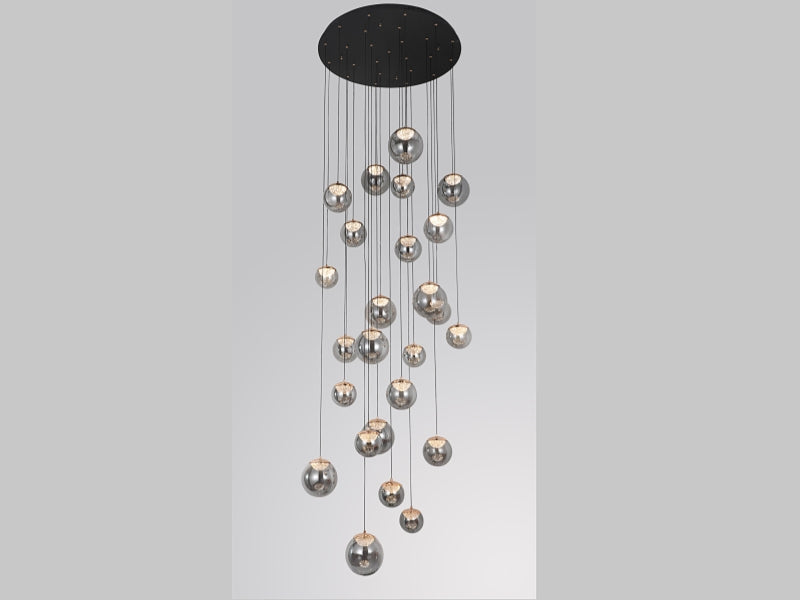 Color Change Smoky Grey LED Drop Light D323-650,Two Sizes - Galaxy Lighting NZ