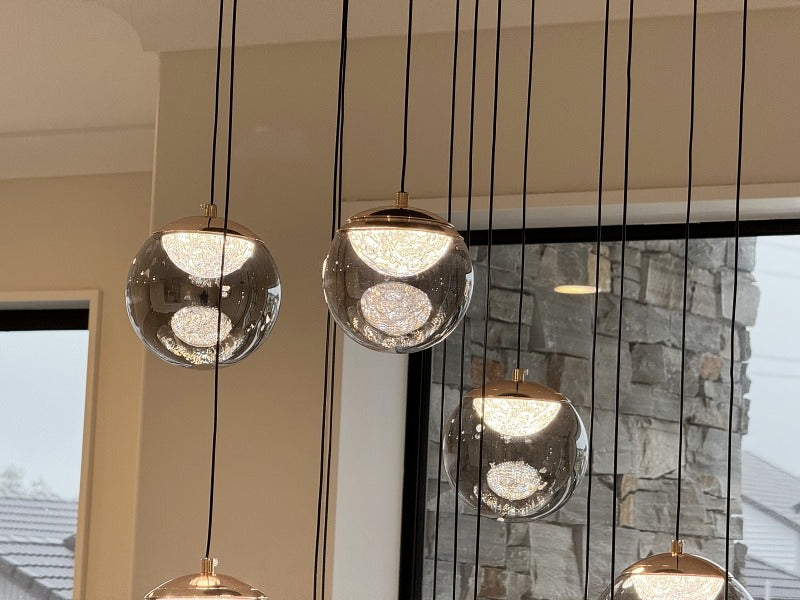 Color Change Smoky Grey LED Drop Light D323-850,Two Sizes - Galaxy Lighting NZ