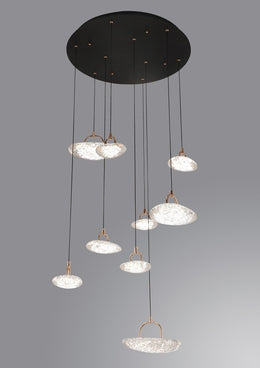 Unique Design LED Drop Light D324-70cm-9L - Galaxy Lighting NZ