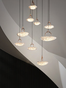 Unique Design LED Drop Light D324-70cm-9L - Galaxy Lighting NZ