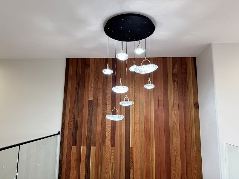 Unique Design LED Drop Light D324-70cm-9L - Galaxy Lighting NZ