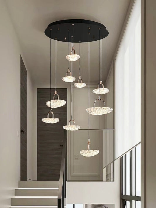 Unique Design LED Drop Light D324-70cm-9L - Galaxy Lighting NZ