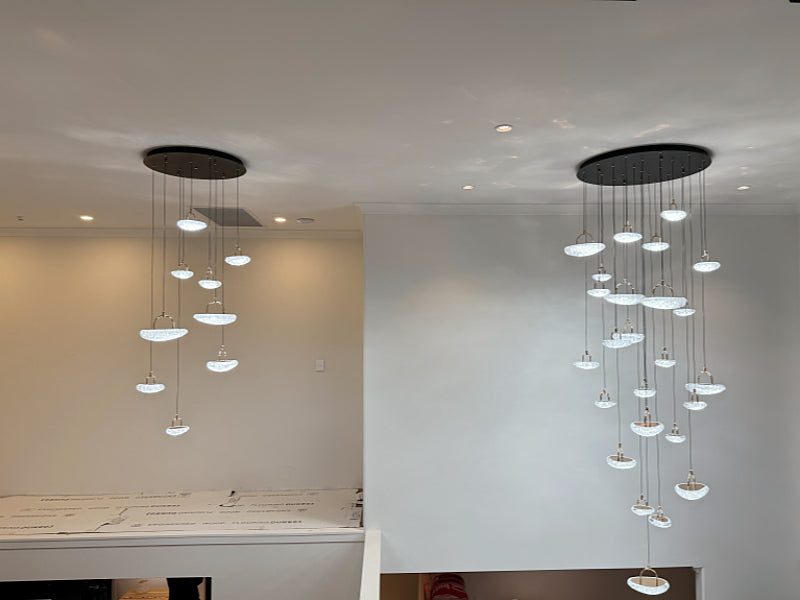 Unique Design LED Drop Light D325-95cm-25L - Galaxy Lighting NZ