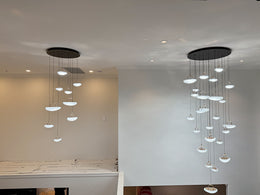 Unique Design LED Drop Light D325-95cm-25L - Galaxy Lighting NZ