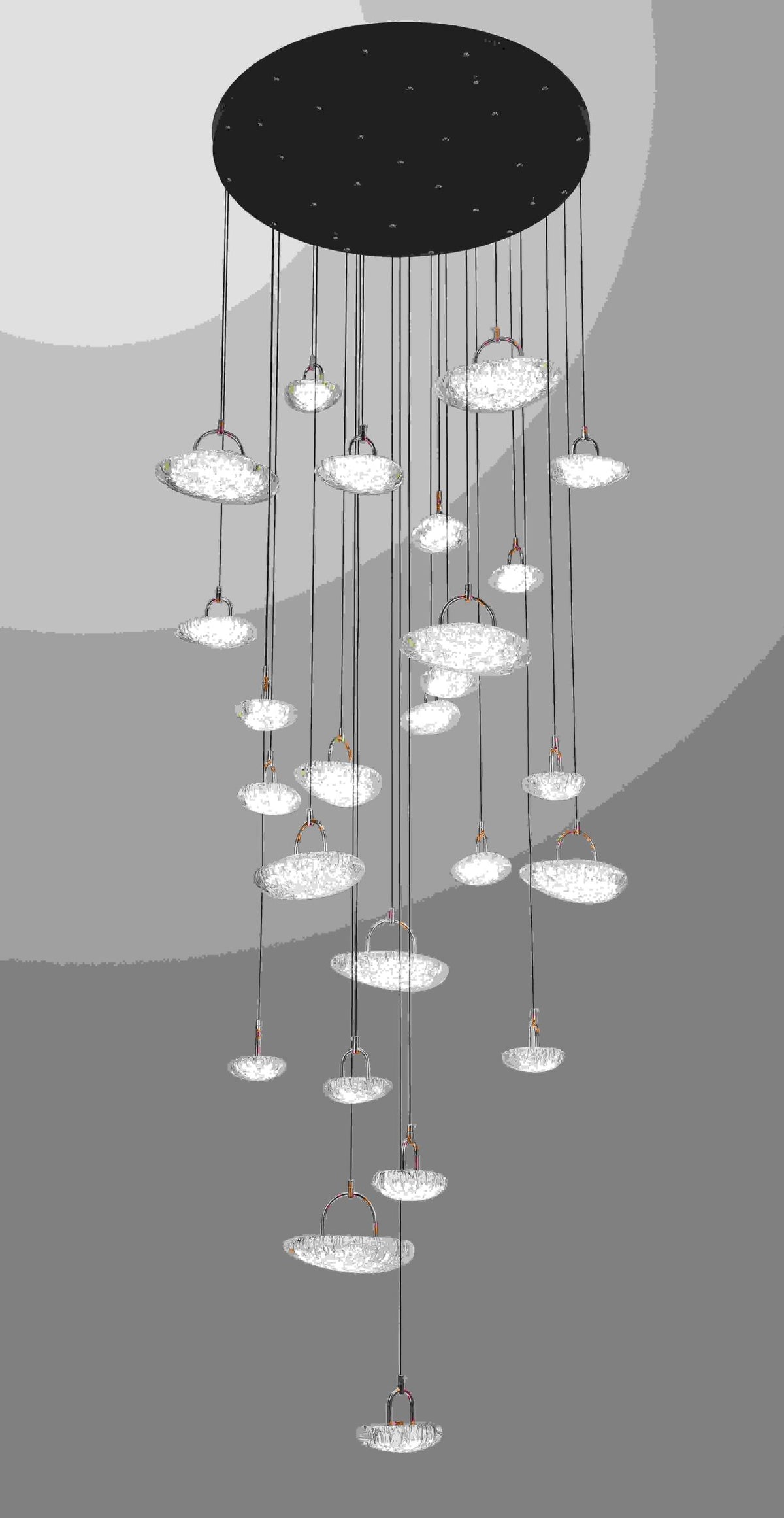 Unique Design LED Drop Light D325-95cm-25L - Galaxy Lighting NZ