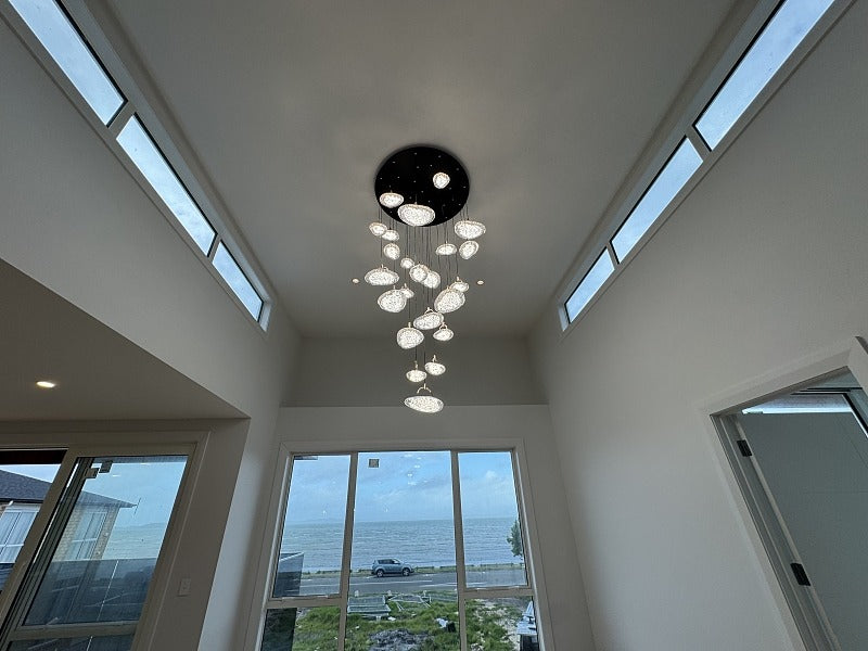 Unique Design LED Drop Light D325-95cm-25L - Galaxy Lighting NZ