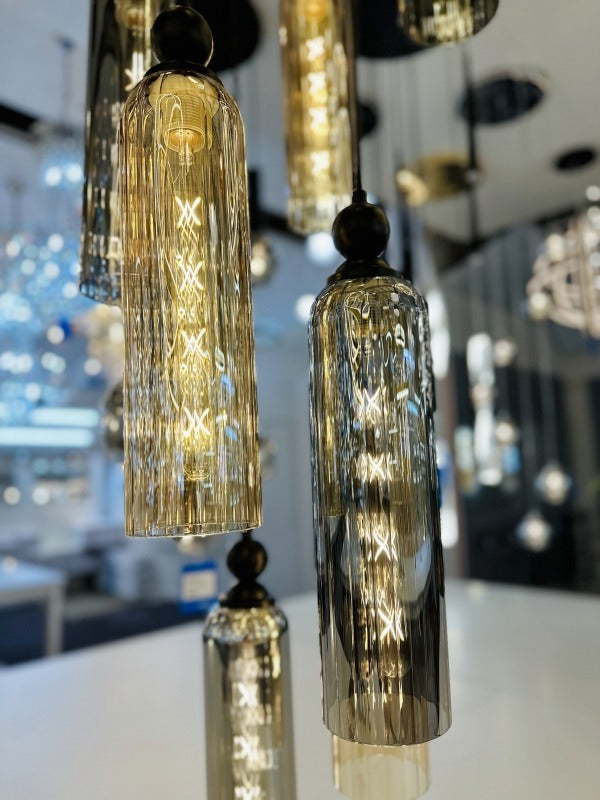 Glass Pendant Light D326-60cm - Galaxy Lighting NZ