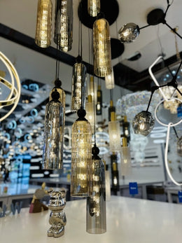 Glass Pendant Light D326-60cm - Galaxy Lighting NZ