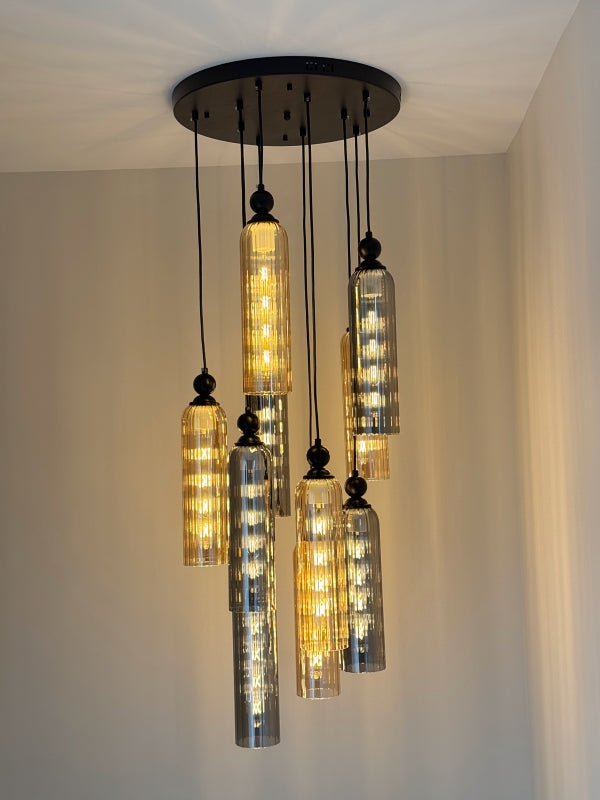 Glass Pendant Light D326-60cm - Galaxy Lighting NZ