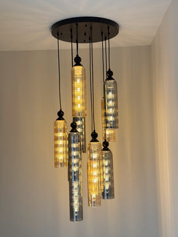 Glass Pendant Light D326-60cm - Galaxy Lighting NZ