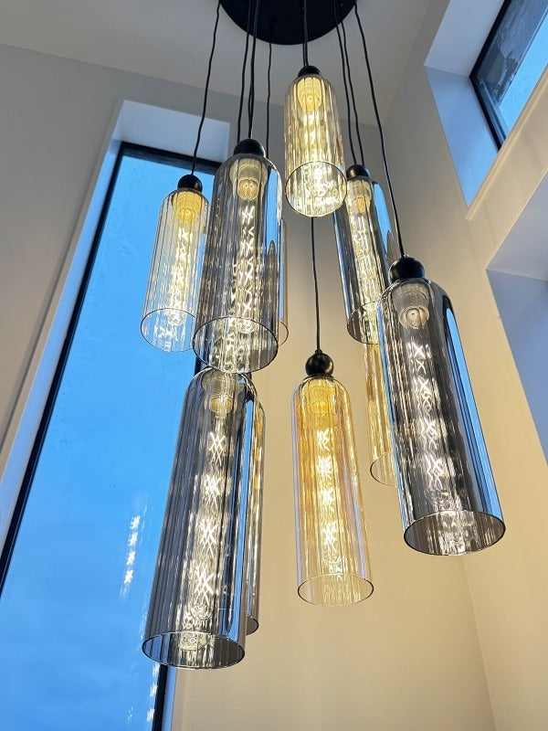 Glass Pendant Light D326-60cm - Galaxy Lighting NZ