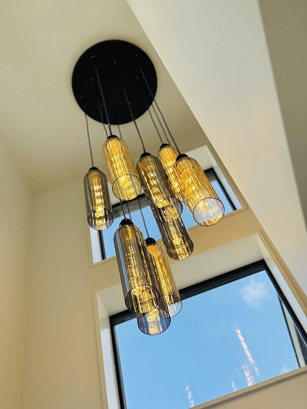 Glass Pendant Light D326-60cm - Galaxy Lighting NZ