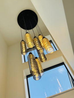 Glass Pendant Light D326-60cm - Galaxy Lighting NZ